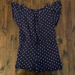 Toddler girls polka dot Romper